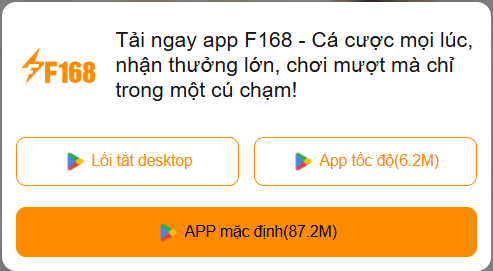 Hướng dẫn tải app F1688 cho điện thoại
